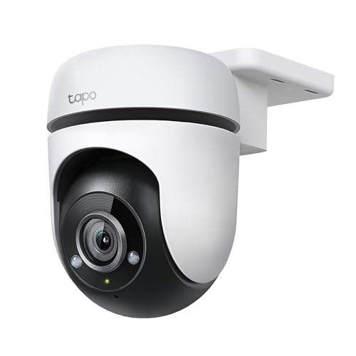 TP-Link Tapo 1080P Outdoor Wired Pan/Tilt Security Camera, C500 | 360° View, Motion Tracking, Works with Alexa & Google Home, Night Vision, Free AI Detection, Cloud & SD Card Storage