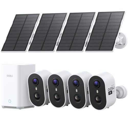 aosu Solar Security Cameras Wireless Outdoor, 2K HD Home Security Came — Our recommended pick for most buyers