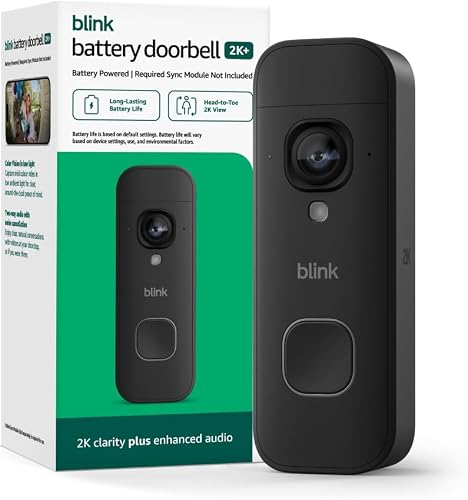 Blink Battery Doorbell 2K+ (newest model) — Wireless video doorbell, 2 — Key features at a glance