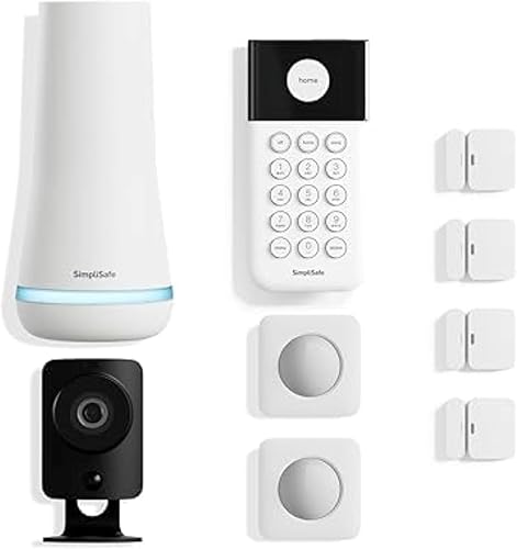 SimpliSafe 9 Piece Wireless Home Security System w/HD Camera - Optiona — Our recommended configuration for best results