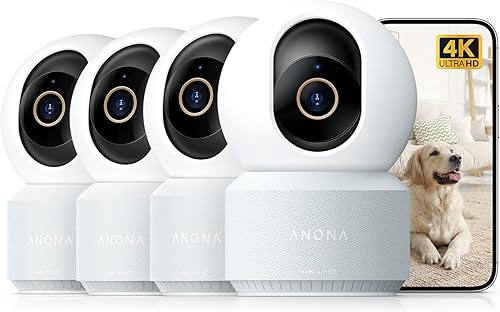 Anona 4K UHD Indoor Camera, Pet/Dog/Baby Security Camera with Phone Ap — Build quality and design details up close