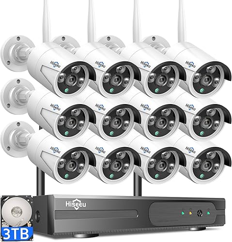Hiseeu Wireless Pro WiFi Security Camera System, 16CH 4K NVR Kit, Plug — Side-by-side comparison of top picks in this category