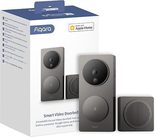Aqara Video Doorbell G4 (Chime Included), 1080p FHD HomeKit Secure Vid — Our recommended pick for most buyers