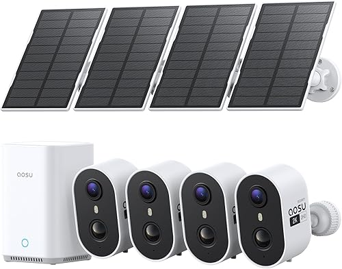 aosu Solar Security Cameras Wireless Outdoor Home System, True 2K HD, — Side-by-side comparison of top picks in this category